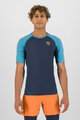 KARPOS majica kratkih rukava - LAVAREDO - crna/plava