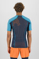 KARPOS majica kratkih rukava - LAVAREDO - crna/plava