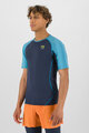KARPOS majica kratkih rukava - LAVAREDO - crna/plava