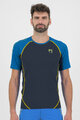 KARPOS majica kratkih rukava - LAVAREDO - crna/plava