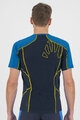 KARPOS majica kratkih rukava - LAVAREDO - crna/plava