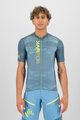 KARPOS dres kratkih rukava - GREEN FIRE - žuta/plava