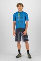 KARPOS dres kratkih rukava - VAL VIOLA - plava/zelena