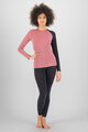 KARPOS majica dugih rukava - DINAMICO MERINO 130 W - ružičasta/crna