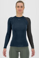 KARPOS majica dugih rukava - DINAMICO MERINO 130 W - plava/crna