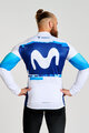 BONAVELO dres dugih rukava zimski - MOVISTAR 2025 WINTER  - bijela/plava