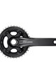 SHIMANO ručice s pretvaračem - DEORE M6000 175mm 38/28 - crna