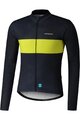 SHIMANO dres dugih rukava ljetni - VERTEX TEAM LONG - plava/žuta