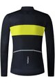 SHIMANO dres dugih rukava ljetni - VERTEX TEAM LONG - plava/žuta
