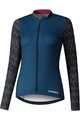 SHIMANO dres dugih rukava zimski - KAEDE PRINTED LONG - plava