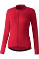 SHIMANO dres dugih rukava zimski - KAEDE THERMAL LONG - ružičasta