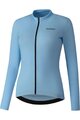 SHIMANO dres dugih rukava zimski - ELEMENT LONG - svjetloplava