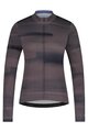 SHIMANO dres dugih rukava zimski - KAEDE PRINTED LONG - ljubičasta/siva