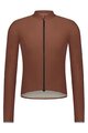 SHIMANO dres dugih rukava ljetni - EVOLVE MERINO LONG - smeđa