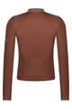 SHIMANO dres dugih rukava ljetni - EVOLVE MERINO LONG - smeđa