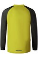 SHIMANO dres dugih rukava ljetni - MYOKO LONG WARM - žuta/crna