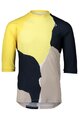 POC dres kratkih rukava - MTB PURE 3/4 - žuta/crna/siva