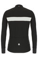 SANTINI dres dugih rukava zimski - ADAPT WOOL - bijela/crna