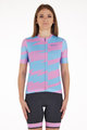 SANTINI dres kratkih rukava - FURIA SMART - ružičasta/tirkizna