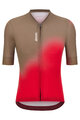 SANTINI dres kratkih rukava - SPOT - crvena/smeđa