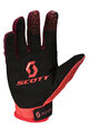 SCOTT rukavice s dugim prstima - 350 DIRT EVO JUNIOR - crvena/crna