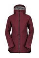 SCOTT vodootporna jakna - TECH COAT 3L W - crvena