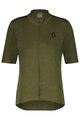 SCOTT dres kratkih rukava - GRAVEL MERINO - zelena
