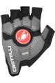 CASTELLI rukavice s kratkim prstima - ROSSO CORSA ESPRESSO - crna