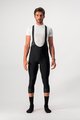 CASTELLI hlače 3/4 s tregerima - TUTTO NANO - crna