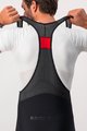 CASTELLI hlače 3/4 s tregerima - TUTTO NANO - crna
