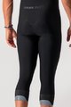 CASTELLI hlače 3/4 s tregerima - TUTTO NANO - crna