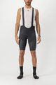 CASTELLI kratke hlače s tregerima - SUPERLEGGERA - crna