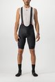 CASTELLI kratke hlače s tregerima - COMPETIZIONE - crna