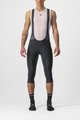 CASTELLI hlače 3/4 s tregerima - ENTRATA - crna