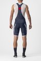 CASTELLI kratke hlače s tregerima - COMPETIZIONE KIT - plava