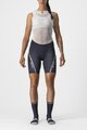 CASTELLI kratke hlače bez tregera - VELOCISSIMA 3 - plava/srebrna