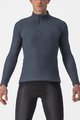 CASTELLI majica dugih rukava - COLD DAYS 2ND LAYER - siva/plava