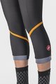 CASTELLI hlače 3/4 bez tregera - VELOCISSIMA THERMAL - crna/narančasta