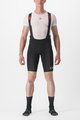 CASTELLI kratke hlače s tregerima - PREMIO BLACK LTD EDITION - crna/zlatna