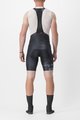 CASTELLI kratke hlače s tregerima - FREE AERO RC KIT - crna/bijela