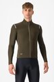 CASTELLI dres dugih rukava zimski - TUTTO NANO ROS - zelena