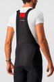 CASTELLI hlače 3/4 s tregerima - SORPASSO ROS - crna