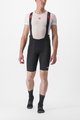 CASTELLI kratke hlače s tregerima - PREMIO BLACK - crna/bijela