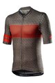 CASTELLI dres kratkih rukava - MAISON - smeđa/narančasta