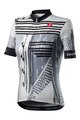 CASTELLI dres kratkih rukava - ASTRATTA - bijela/crna