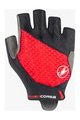 CASTELLI rukavice s kratkim prstima - ROSSO CORSA 2 W - crvena