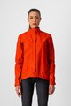 CASTELLI vodootporni kišni ogrtač - COMMUTER W REFLEX - narančasta/crvena
