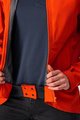 CASTELLI vodootporni kišni ogrtač - COMMUTER W REFLEX - narančasta/crvena