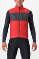 CASTELLI prsluk - UNLIMITED PUFFY - crvena/siva