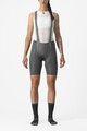 CASTELLI kratke hlače s tregerima - FREE AERO RC W - siva